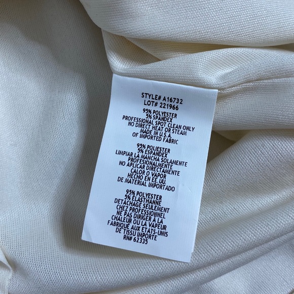 Betsy & Adam studded halter dress gold/cream 6 - Picture 5 of 7